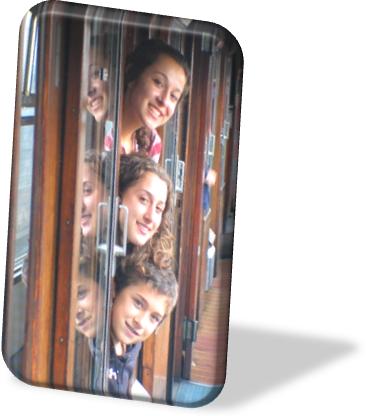 Harry Potter Train - Ali, Elyse, Ian